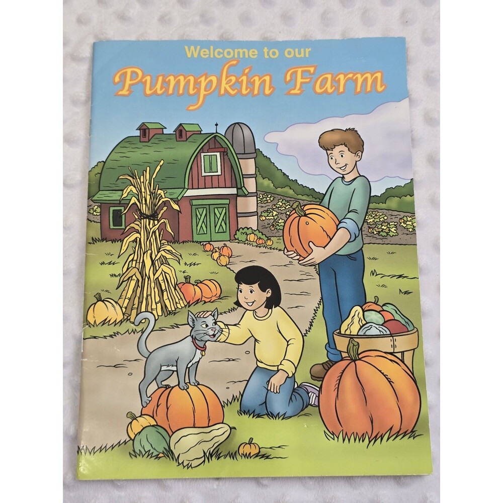 Vintage Farmstand Coloring Book Advertising Welcome to our Pumpkin Farm 2001 Tom